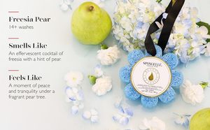 OEM Grapefruit Flower Shape Bath Sponge Soap Gentle Shower Scrubber Cleaning Wash Scrub Dirt Oil Removal Massage Foot Elbow Face - Product Image 6