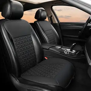 Funda de Asiento de Coche de Lujo 9D, Cubierta de Cuero Sintético con Airbag Compatible con Volvo, Mercedes, Toyota