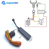 Skywonder Mini Rastreador GPS GLONASS GPRS GSM Oculto, Impermeable, 2G, en Tiempo Real, con Detección ACC, Corte de Combustible y Almacenamiento en la Nube para PC