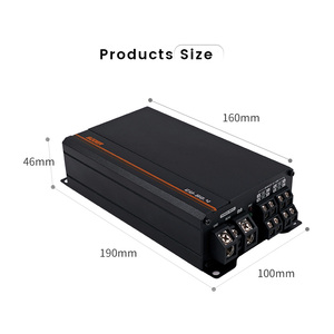 <span class=keywords><strong>Suoer</strong></span> เครื่องเสียงรถยนต์ CU-80.4 <span class=keywords><strong>1000W</strong></span> ขนาดเล็ก190*100*46มม. 4ช่องเต็มระดับ D 4*80W เครื่องขยายเสียงสเตอริโอรถยนต์ - Product Image 6