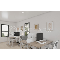 Maison préfabriquée PrefabX Flip-Lite-H20 - Blanc nacré - Écologique - Durable - Modulaire - Luxe - Maisonnette moderne - Serres - Appartement
