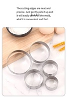2025 nouveaux outils de gâteau ronds en acier inoxydable moule à Biscuit et moule de coupe de peau de boulette pour Gadget de cuisson de cuisine et cuisson