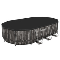 BESTWAY 5611R 20 'x 12' x 48 "Set piscina ovale grande SET piscina con struttura in metallo