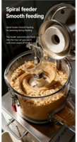 Machine commerciale automatique électrique en acier inoxydable pour la fabrication de beurre de cacahuète, moulin colloïdal pour céréales et noix