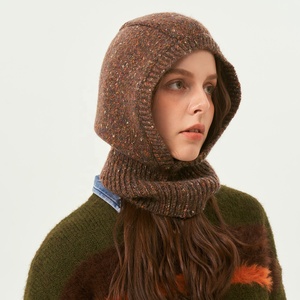 Automne Hiver Temps Froid Mode Multi Couleur Acrylique <span class=keywords><strong>Laine</strong></span> Mélange Tricoté Ski Masque <span class=keywords><strong>Snood</strong></span> Balaclava - Product Image 4