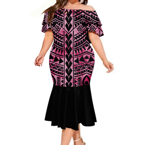 <span class=keywords><strong>Robe</strong></span> sirène à volants et épaules dénudées pour femmes, tenue Midi élégante de <span class=keywords><strong>grande</strong></span> <span class=keywords><strong>taille</strong></span>, Double épaisseur, nouvelle collection - Product Image 3