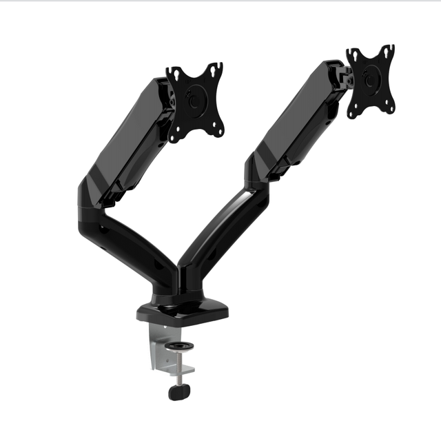 Flexible PC Computer Monitor Arm Clamp on Desktop Dual Monitor Mount