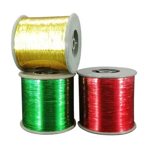 Deep gold shade M metallic yarn metallic film