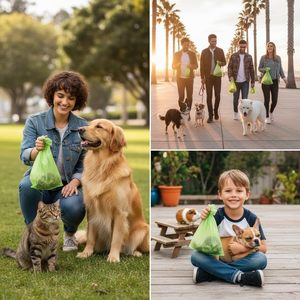 Manufacturers Wholesale Dog Poop BagsThickened Pet Waste Bags for Big and Small Dog Degradable Waste Bags for Dog and <b>Cat</b> <b>Litter</b> - Product Image 2