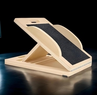 Cale d'étirement inclinable réglable avec logo personnalisé planche inclinée en bois de squats de physiothérapie planche inclinée de civière de mollet