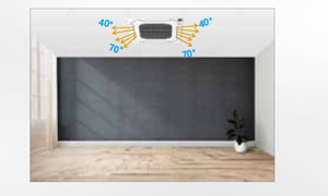 Midea Brand Full DC Composants électroniques Type de plafond Compact Four Way Cassette.2.2kw <span class=keywords><strong>Climatiseur</strong></span> à économie d'énergie pour hôtels - Product Image 2