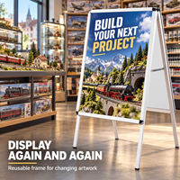 Support de présentation de poster facile à déplier et à positionner