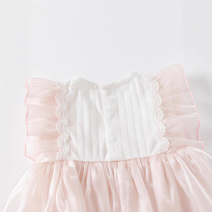 Vestido Romper para Bebé Niña, Transpirable, <span class=keywords><strong>de</strong></span> Algodón Suave, Sin Mangas, con Cierre <span class=keywords><strong>de</strong></span> Botones, para Bebés <span class=keywords><strong>de</strong></span> un Mes y 100 Días - Product Image 2