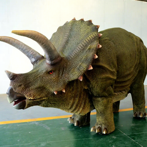 Disfraz de Dinosaurio Triceratops de Tamaño Real para 2 Personas, Estilo <span class=keywords><strong>Jurassic</strong></span> <span class=keywords><strong>World</strong></span>, Realista, con Patas Ocultas, Animatrónico - Product Image 5
