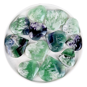 Cristal Natural para Manualidades, Tallado de Corazón, Amatista Pulida, Fluorita y Cuarzo Rosa, Feng Shui, Regalo de Piedras Preciosas para Sanación y Bodas - Product Image 1