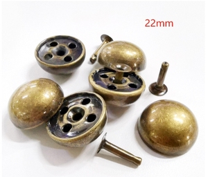 Boucles à rivets décoratives LeGood Manufacturer, rivets à tête ronde DIY pour l'installation sur les bagages et les sacs en cuir - Product Image 1