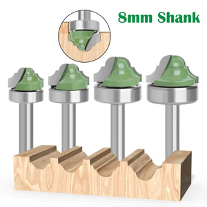 1 pièce Fraise à double profil romain de 8 mm pour le fraisage de chants et de lignes sur le bois, avec queue, en boîte - Product Image 3
