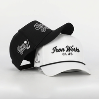 Private Label 5-panel baseballcap van katoenen stof met borduurwerk ontwikkelingsondersteuning