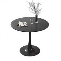 Ensemble de table et chaises de réception traditionnelles pour réunion, négociation, salon, mobilier de maison, en bois, design tulipe