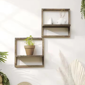 <span class=keywords><strong>Estante</strong></span> <span class=keywords><strong>de</strong></span> exhibición <span class=keywords><strong>de</strong></span> madera Estantes flotantes Estantes <span class=keywords><strong>de</strong></span> madera rústica Almacenamiento <span class=keywords><strong>de</strong></span> pared para dormitorio <span class=keywords><strong>Cocina</strong></span> sobre inodoro Regalos pequeños montados en la pared - Product Image 3