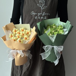Envío Directo YHY - Ramo de Pastelitos Choux Tejidos con Agujas de Tejer, Regalo para el Día de San Valentín y el Día de la Madre - Product Image 3