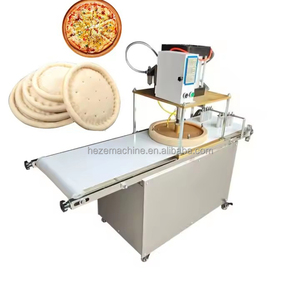 Machine de fabrication de tortilla à base de croûte de pizza à crêpe automatique pneumatique Presse-presse à pita <span class=keywords><strong>Naan</strong></span> - Product Image 1