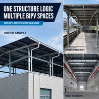 Soporte de Montaje Solar BIPV de Zinc, Aluminio y Magnesio Anticorrosión para Estructuras de Paneles Fotovoltaicos Integrados en Edificios