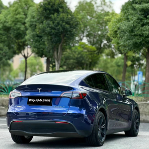 WRAPMASTER 1,52*17m <span class=keywords><strong>Navarra</strong></span> azul PET coche vinilo envoltura autoadhesivo brillante metálico PVC película CAMBIO DE Color decorativo cuerpo rollo - Product Image 4