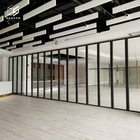 New Office Aluminium Partition Wall Movable Soundproof Glass Office Partition Wall Glass Removable Wall Partition