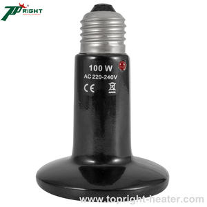 Lampe infrarouge en céramique pour élevage d'animaux et de volailles, lampe chauffante 220v/240v, chauffage économique pour poulets, reptiles et animaux de compagnie - Product Image 2