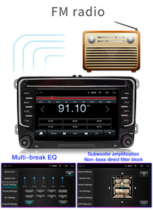 Écran radio Android Auto CarPlay sans fil 7 pouces VW Golf 5/6 Polo Passat B5/B6 Jetta GPS avec amplificateur et aide au recul - Product Image 5