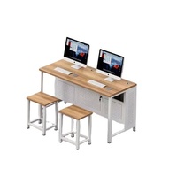 Table et chaise de laboratoire informatique de mobilier scolaire primaire pour l'atelier universitaire de physique pour les étudiants