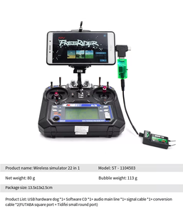 22 in 1 G7 Phoenix Simulator 5.0 Flugs imulator Dongle Fixed Wing Traveller Chinesische Software