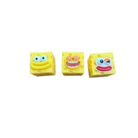 Nouveauté pour influenceurs : Jouet anti-stress souple en forme de fromage – Adorable petit coffret cadeau avec expressions ébahies, en caoutchouc