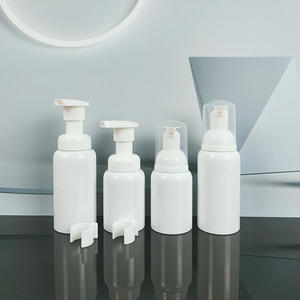 Distributeurs de pompe à presse blanche Recharge de bouteille de savon moussant non toxique rechargeable Bouteilles cosmétiques vides avec bouchon transparent - Product Image 2