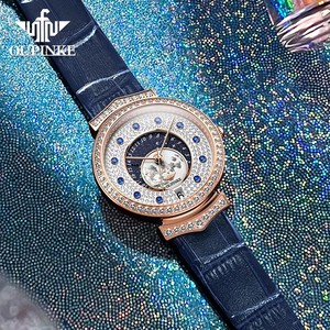 OUPINKE 3218 Women's Watch Fashion Luxury Diamond Calendar Quartz Watch For Women Deep Waterproof Original Dress <b>Hand</b> <b>Clock</b> - Product Image 5