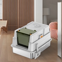 OEM lit pour chat multifonctionnel taille personnalisée banc de stockage pour animaux de compagnie étanche litière pour chat enclos meubles facile à nettoyer 20L intérieur