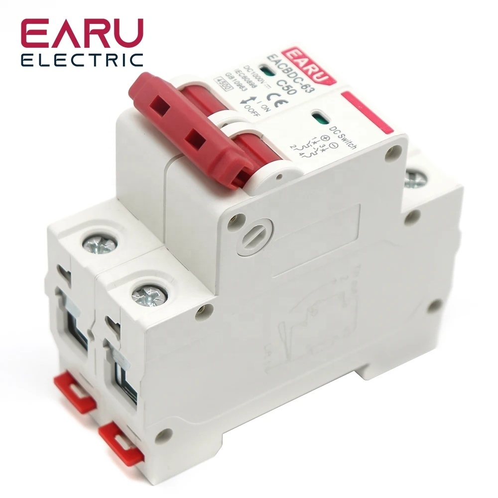 DC MCB 1000V Solar Mini Circuit Breaker Overload Protection Switch Photovoltaic PV DC Circuit Breaker for Solar System EACBDC-2P · image 4