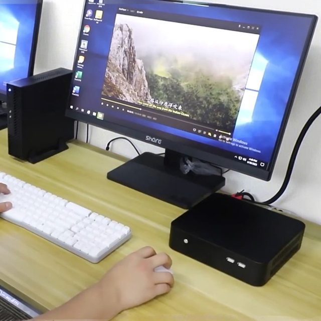 Sharerdp Manufacturer Powerful Intel Core I5 10th 11th Gen Processor 10400/11400 DDR4 6 Core ITX Mini Gamer Computer Box PCs