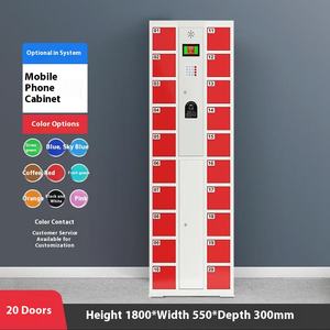 ארון טעינה אחסון טלפון חכם עיצוב פלדה מודרני עם חלון שקוף עבור קניונים ארגוניים בתי ספר - Product Image 3