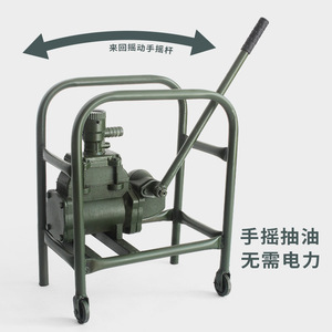 Pompe doseuse manuelle ZH-100A à manivelle, pompe à huile/diesel/essence avec fonction antidéflagrante pour stations-service et fûts de carburant - Product Image 1