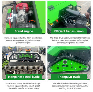 Free Shipping Crawler All Agriculture Rubber Garden CE EPA Approved Grass Diesel Engine <b>Robot</b> <b>Remote</b> <b>Control</b> Flail Lawn Mower - Product Image 6