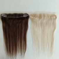 Vente en gros usine : Closure frontale en dentelle HD 12x2, cheveux humains vierges 100% raides, densité 120%, avec nœuds invisibles et ligne de cheveux naturelle
