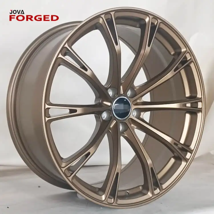 Les jantes concaves noires de la voiture 5x112 forge des roues avec bronzé pour le benz d'Audi A4 2007 Bmw