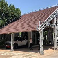 Tropische Dachziegel aus Steinchips mit Aluminiumbeschichtung Tejas Dachschindeln für Metall- und Stahlgebäude
