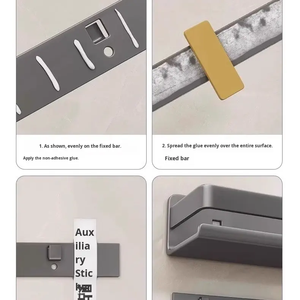 Portaspezie da Cucina Multistrato Senza Foratura in <span class=keywords><strong>Metallo</strong></span> con Ripiano per Coltelli, Olio, Sale, Salsa di Soia - Product Image 5