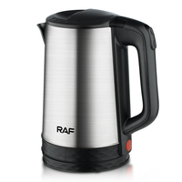 Bouilloire électrique RAF 2,3 L, intérieur en acier inoxydable, sans BPA, ébullition rapide, prix abordable, arrêt automatique