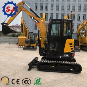 รถขุดขนาดเล็ก SY35U 3.8 ตัน บุ้งกี๋ 0.12 เมตร สำหรับใช้ในบ้าน รัศมีการเลี้ยวสั้น รับประกัน 1 ปี สำหรับงานจัดสวนและขุดร่อง - Product Image 3