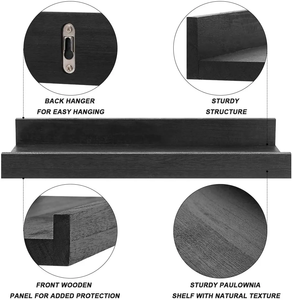 Estantes flotantes de madera rústica, almacenamiento de cocina, pared, estante colgante de cocina, estantes de pared, decoración del hogar - Product Image 3