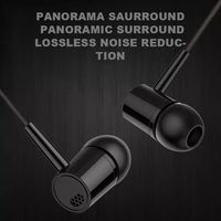 Écouteurs filaires Suti L29 D21 3,5 mm avec microphone, basses sportives, stéréo intra-auriculaires, étanches IPX-3, en ABS, contrôle en ligne
